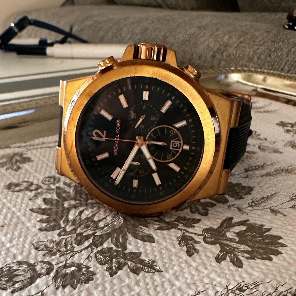 Rose gold Michael Kors watch